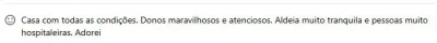 Feedback cliente